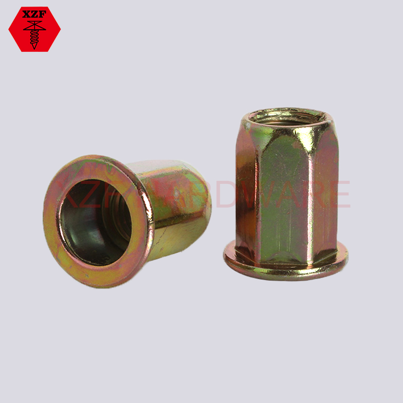 Flat Head Hex Riveted Nuts