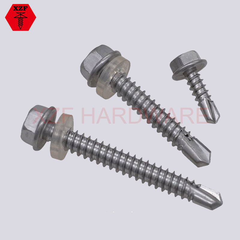 Hex Head Drilling Screws With Collar DIN7504K